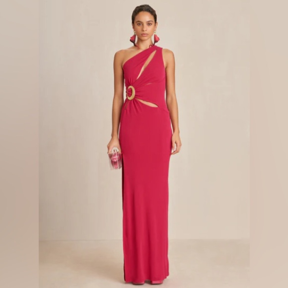 Cult Gaia Zinna Gown in Magenta